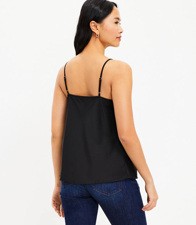 Lace Trim Drapey Cami