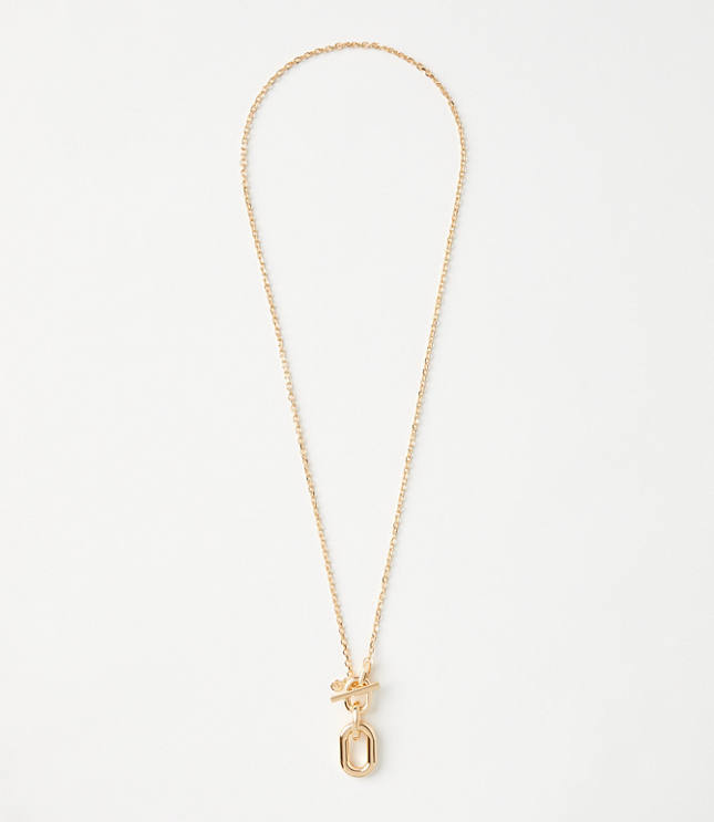 Chain Link Pendant Necklace