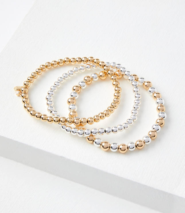 Pearlized Stretch Bracelet Set