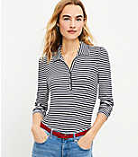 Striped Polo Tee carousel Product Image 1