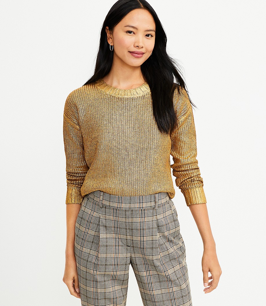 Shimmer Ribbed Sweater