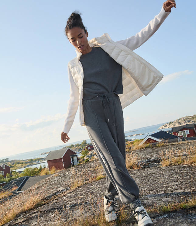 Lou & Grey Sweater Puffer Jacket