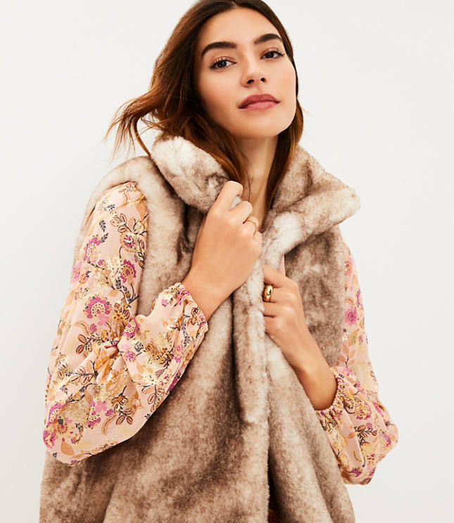 Fur on sale faux vest