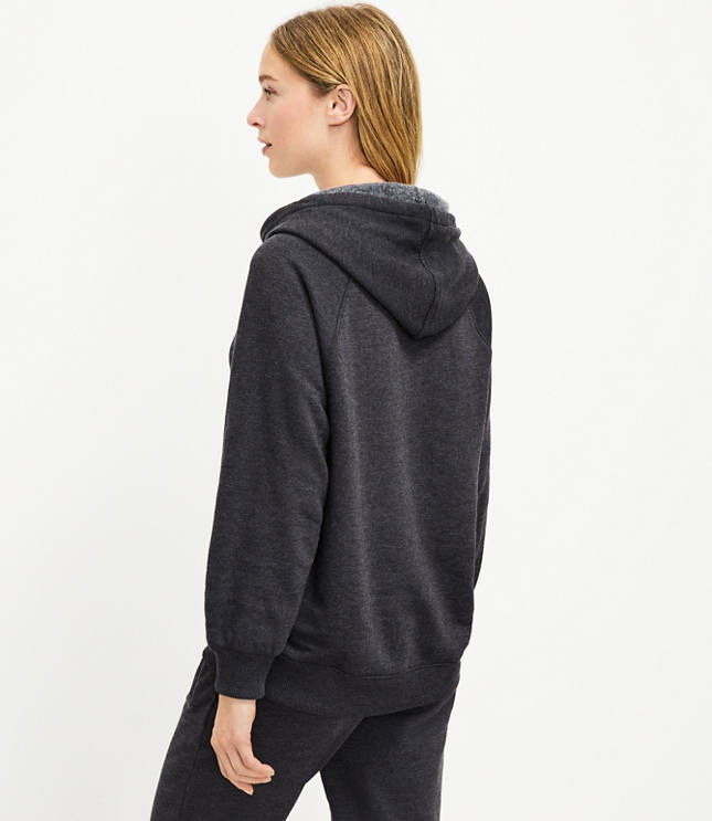 Grey fluffy hoodie best sale