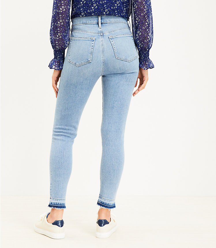 High Rise Skinny Jeans in Staple Light Indigo Wash image number 2