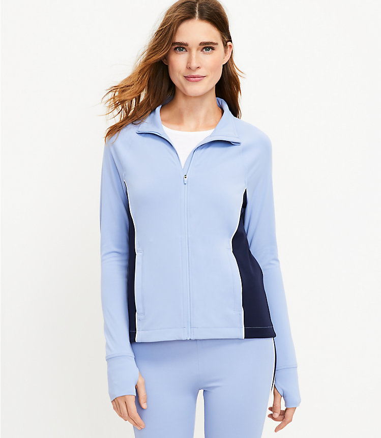 Lou & Grey Colorblock Luvstretch Zip Jacket image number null