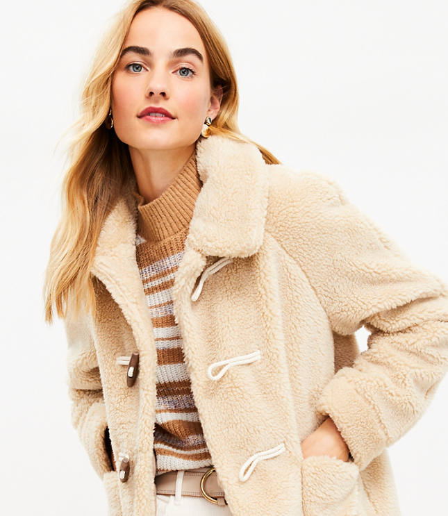 Crackle Faux Suede Sherpa Aviator Jacket