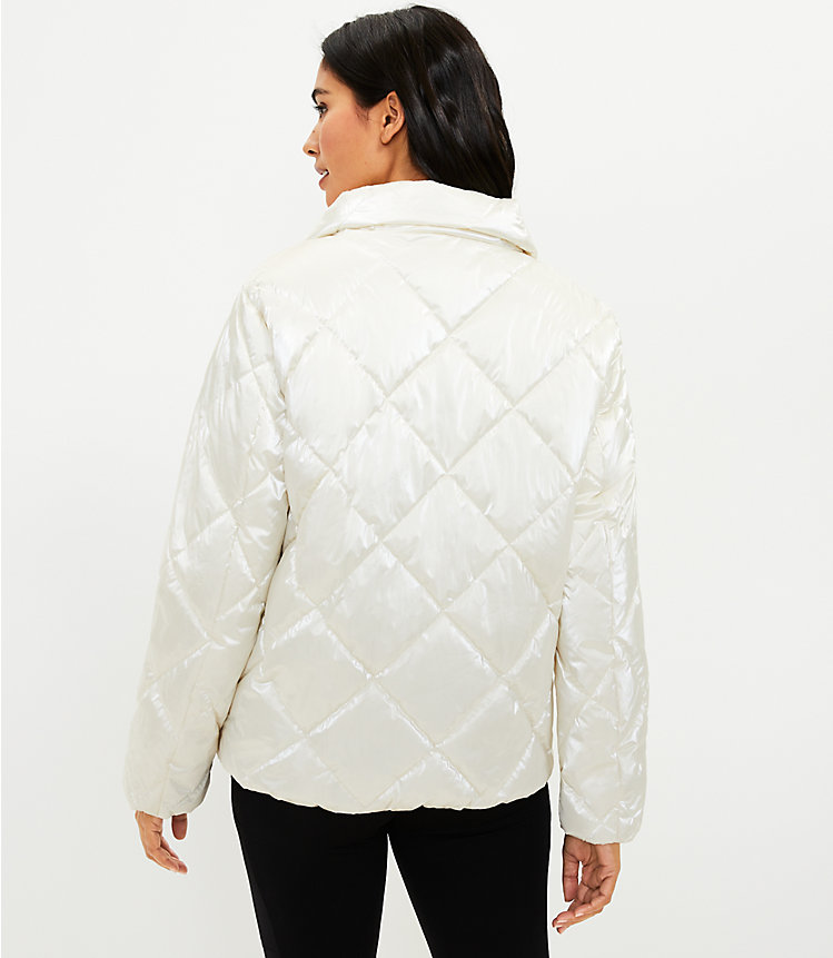 Lou & Grey Shimmer Quilted Puffer Jacket image number 2