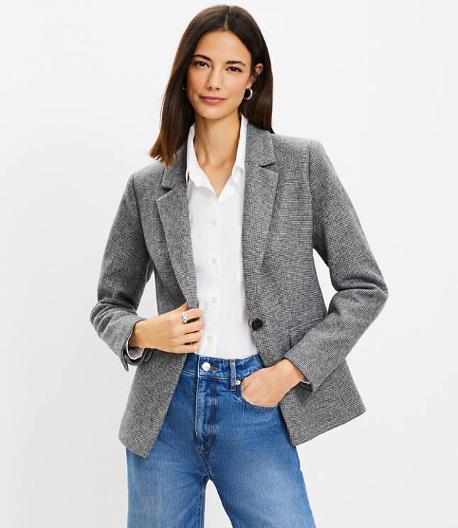 Brushed Knit Modern Blazer