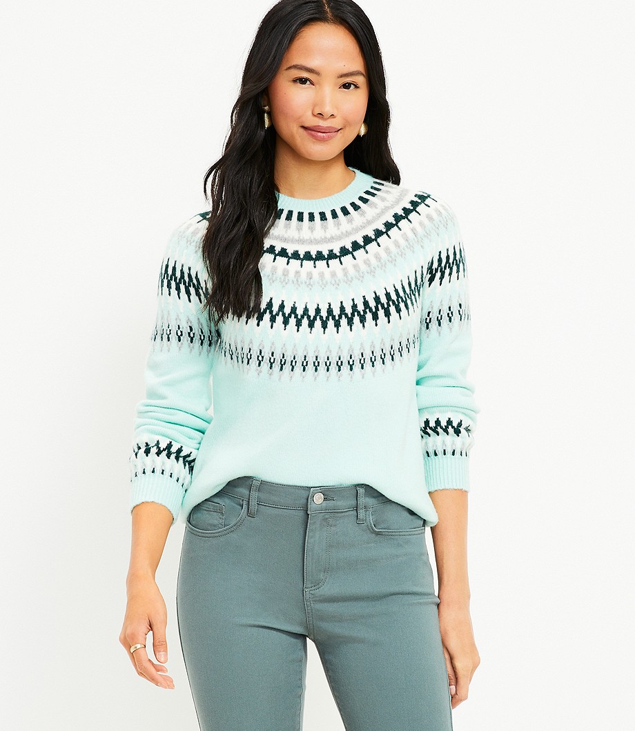 Fair Isle Yoke Sweater
