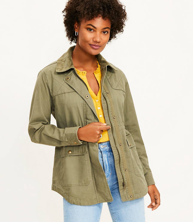 Petite Cinched Field Jacket