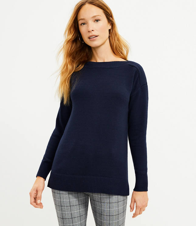 Loft boatneck 2025 tunic sweater