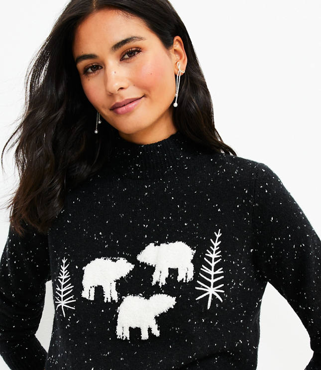 Loft polar 2025 bear sweater