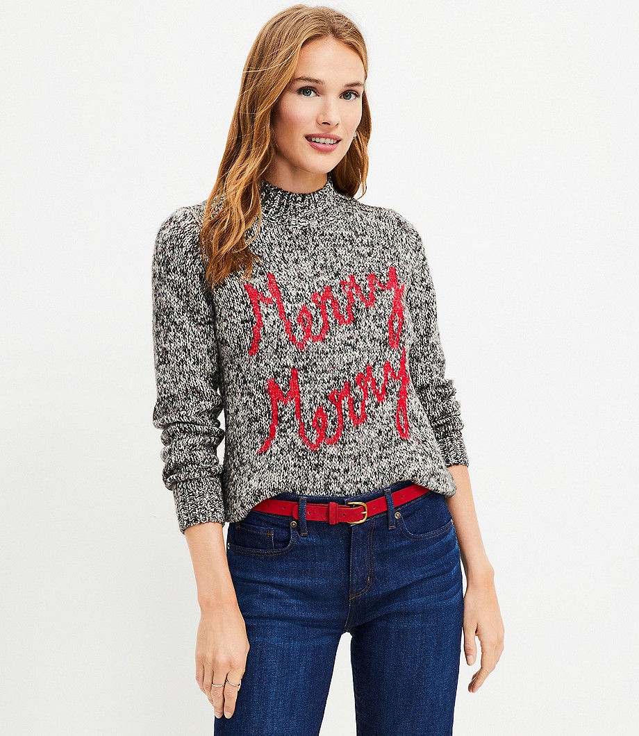 Merry Merry Mock Neck Sweater
