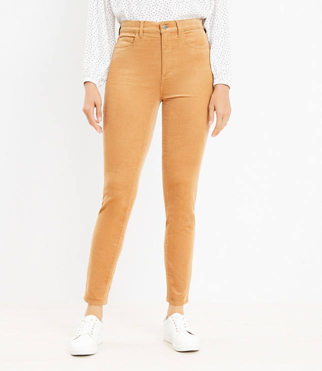 Curvy Skinny Corduroy Pants - Perfect Camel