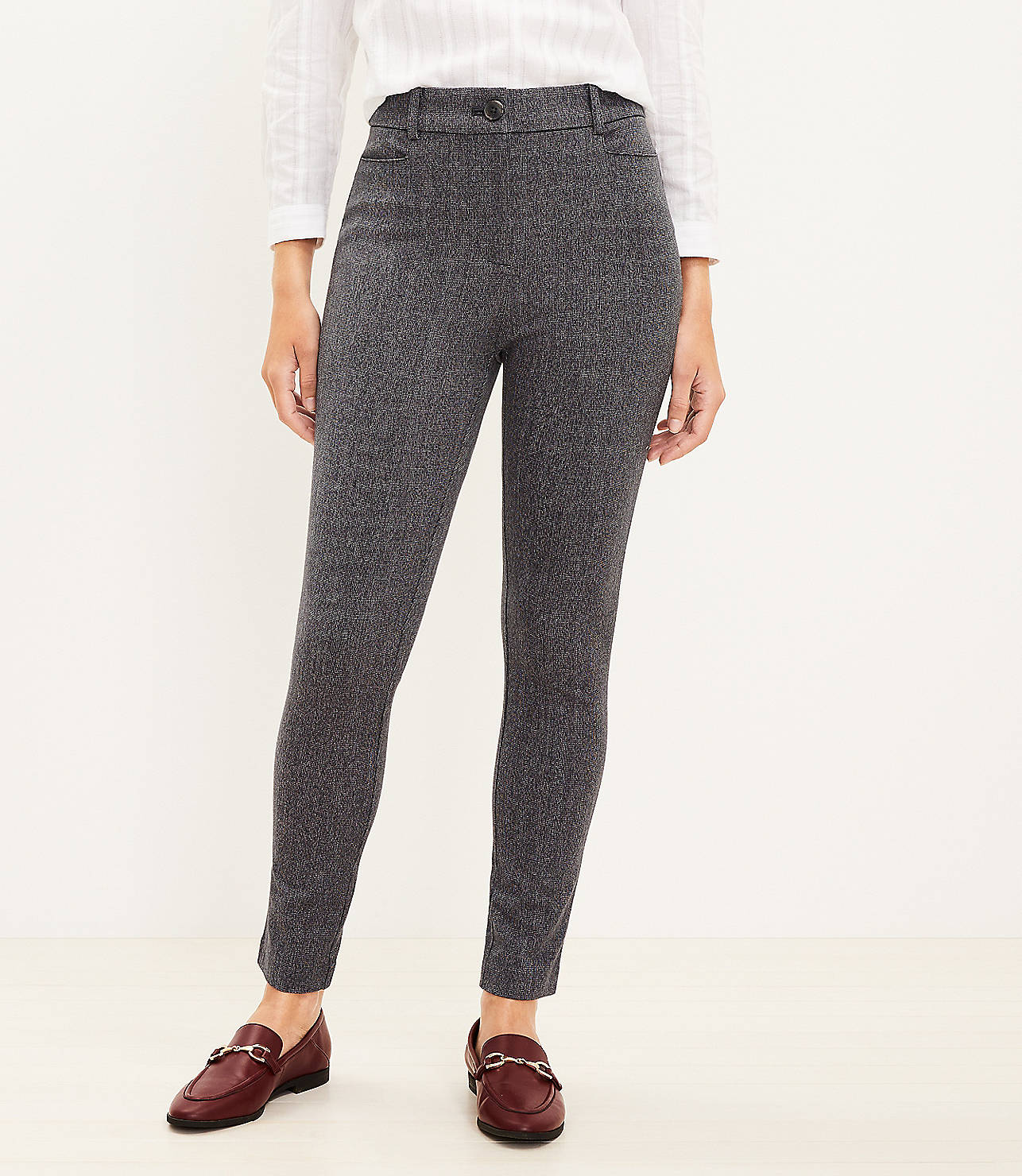 Curvy Sutton Skinny Pants in Texture