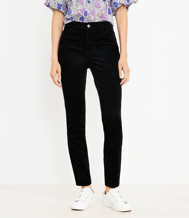 WOMEN'S CORDUROY TAPERED ANKLE PANTS