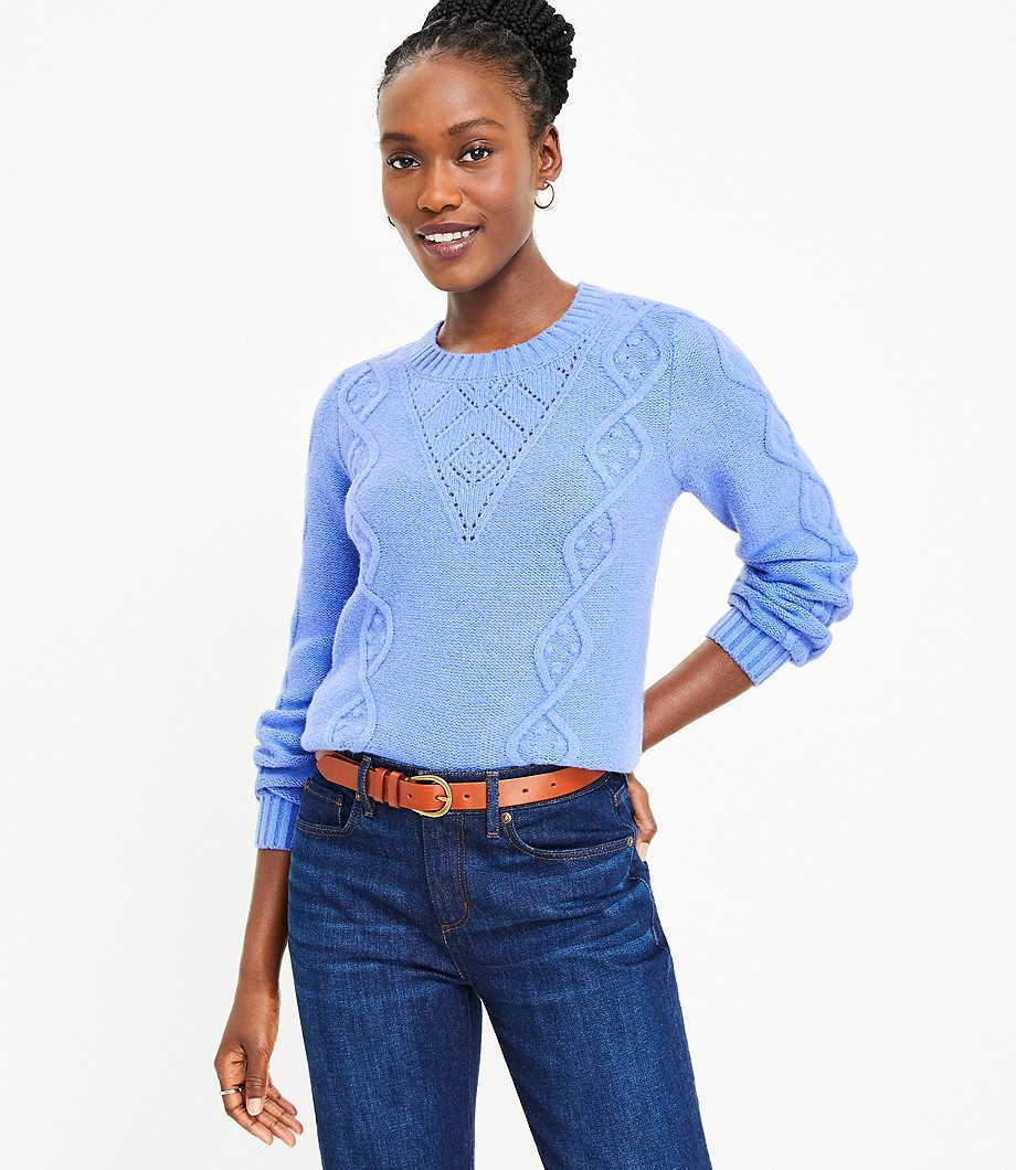 Bobble Cable Sweater