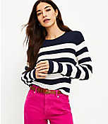 Stripe Crochet Textured Sweater carousel Product Image 1