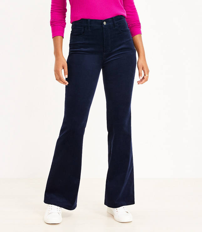 Curvy Flare Corduroy Pants LOFT