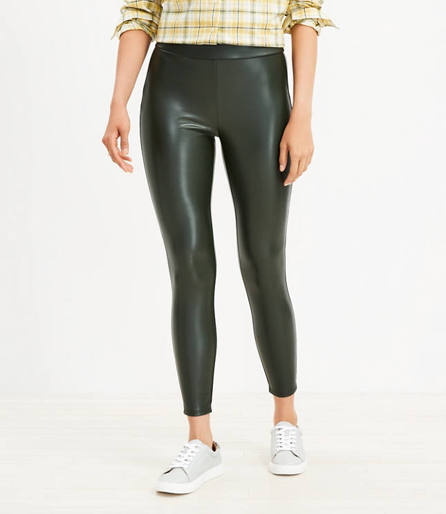 Petite Faux Leather Leggings - image 2