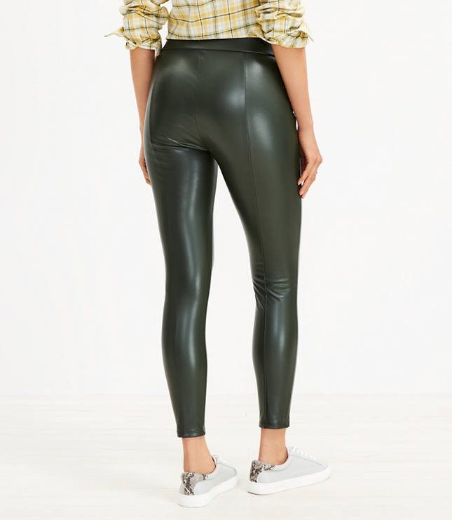 Petite Faux Leather Leggings