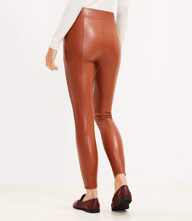 Petite Faux Leather Leggings