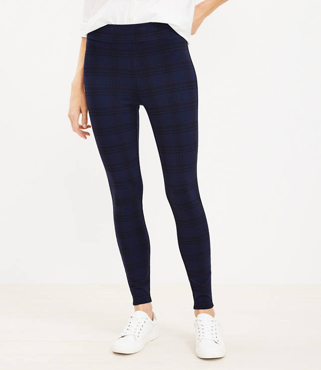 Tall Plaid Ponte Leggings