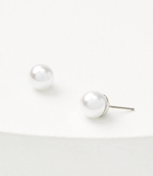 Pearlized Stud Earrings