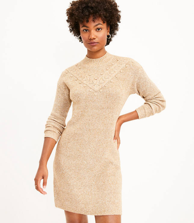 Mock Neck Sweater Dresses