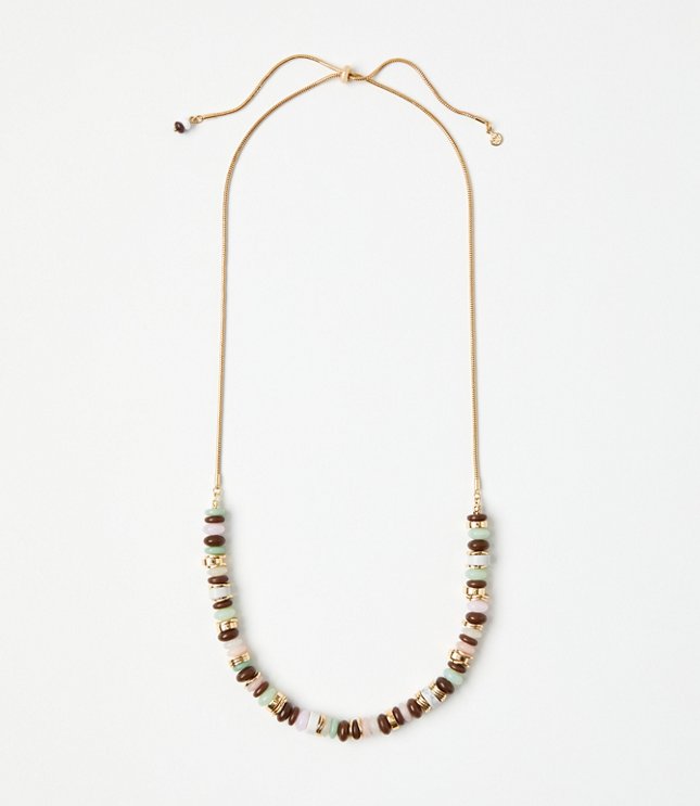 Beaded Statement Necklace image number null