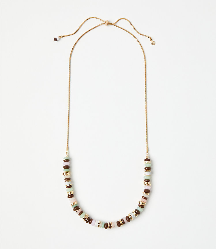 Beaded Statement Necklace image number null