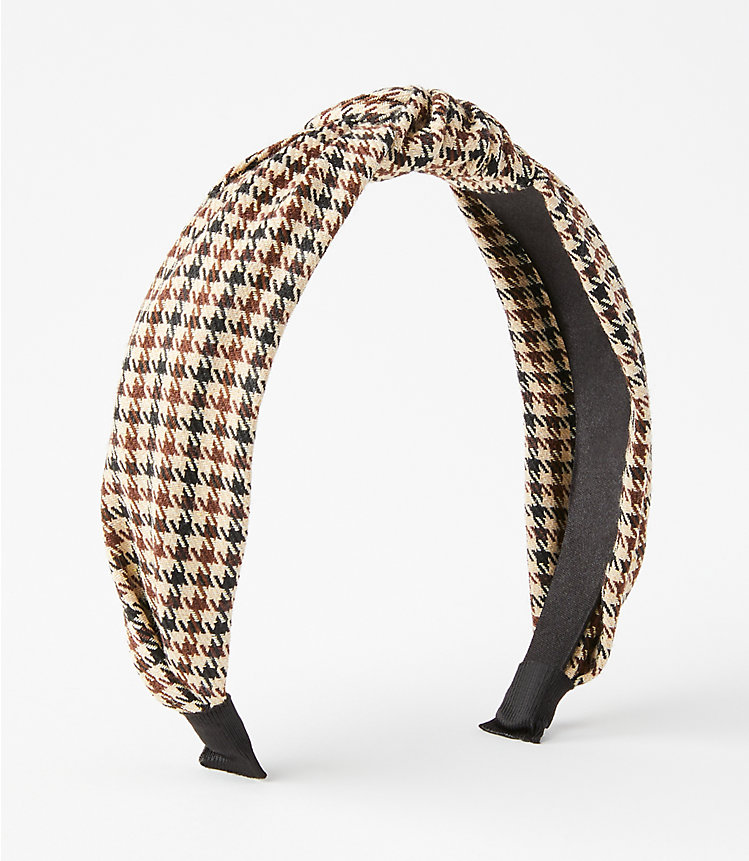 Houndstooth Top Knot Headband image number null
