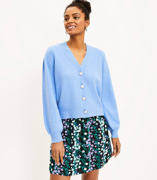 Jewel Button Cardigan Hugely Sale