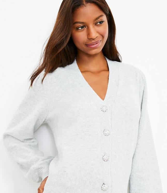 womens white v neck cardigan