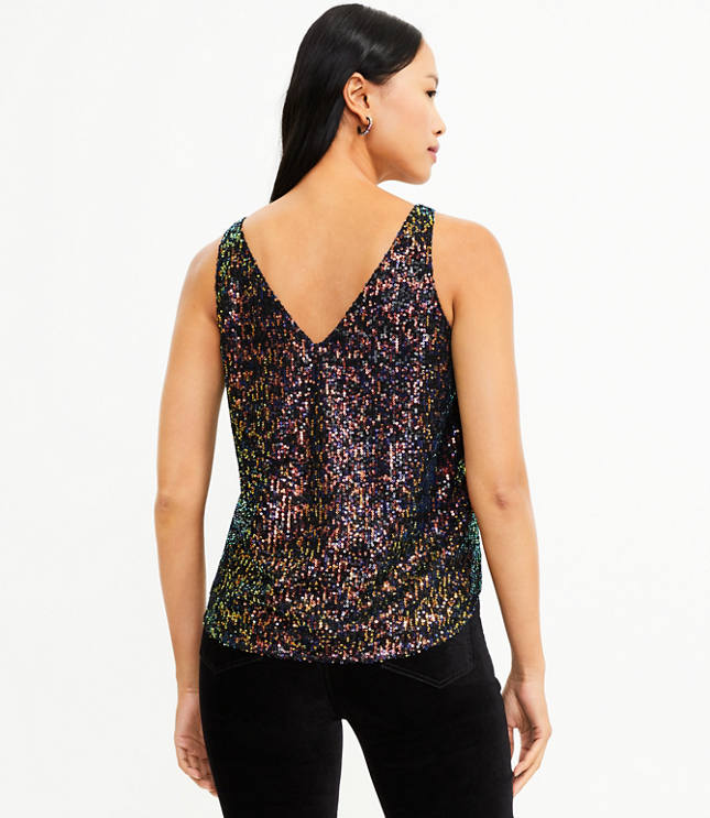 Loft store sequin top