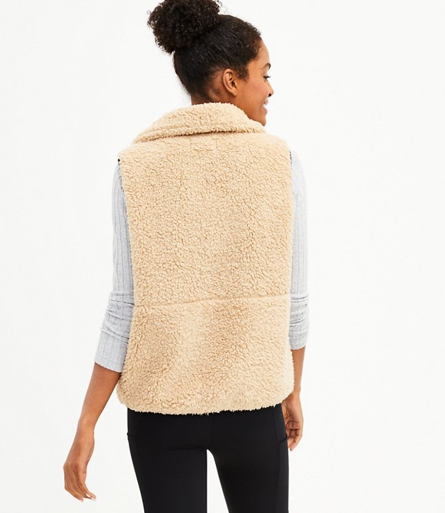 LOFT LOFT Lou & Grey Colorblock Cozy Up Sherpa Jacket