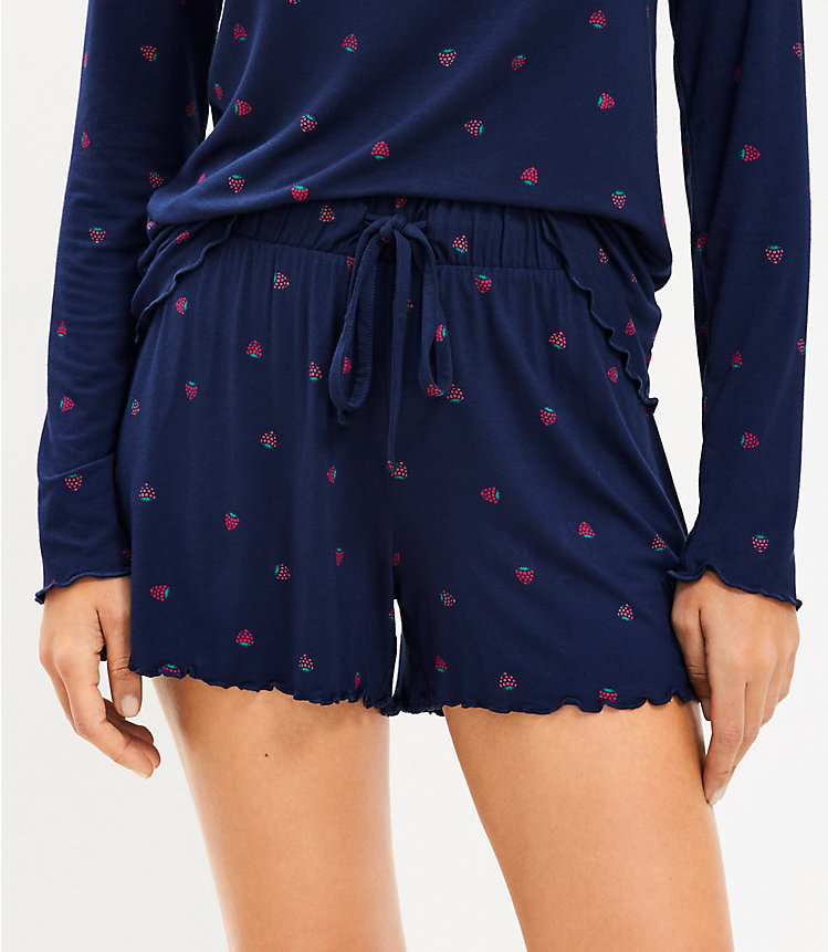 Raspberry Pajama Shorts image number 1