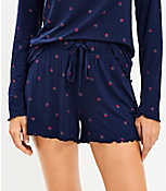 Raspberry Pajama Shorts carousel Product Image 2