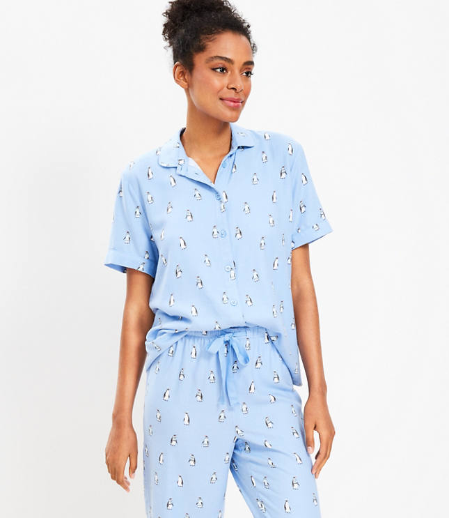 Matching Button-Down Pajama Top for Women