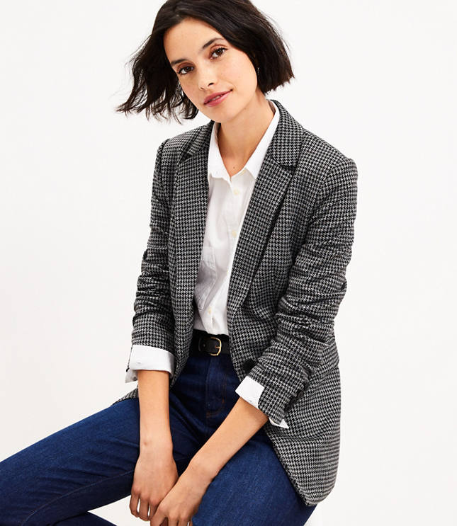 Mini-houndstooth blazer, Contemporaine, Women's Blazers