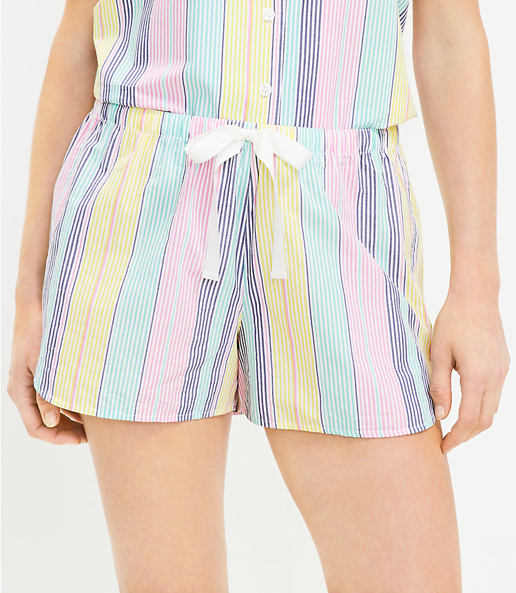 Striped Pajama Shorts image number 1