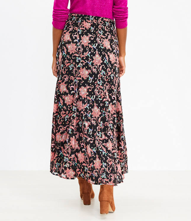 godet midi skirt