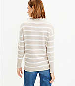 Striped Drawstring Neck Pocket Sweater carousel Product Image 3