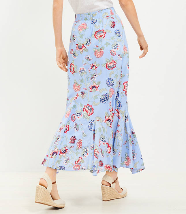 godet midi skirt