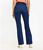 Patch Pocket High Rise Slim Flare Jeans in Classic Mid Indigo Wash carousel Product Image 3