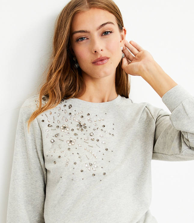 Embellished discount sweatshirts ladies