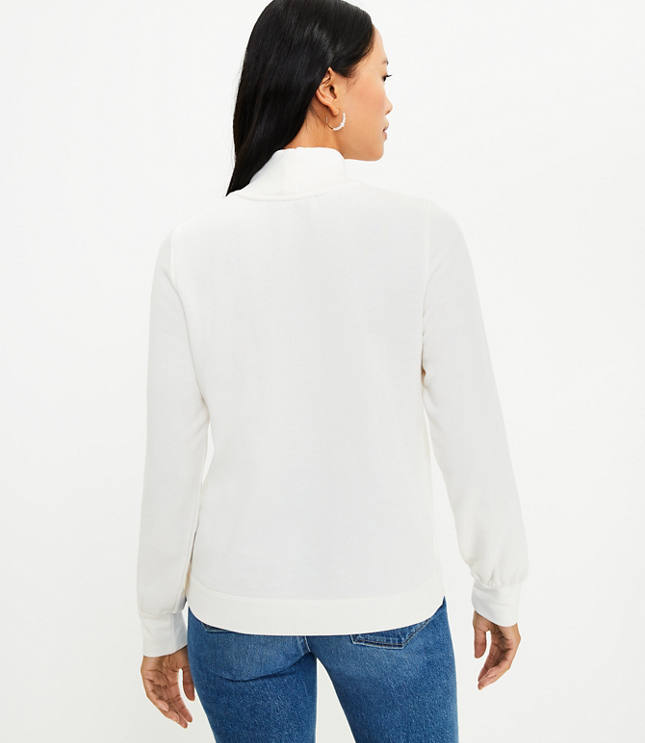Snowflake Turtleneck Sweatshirt