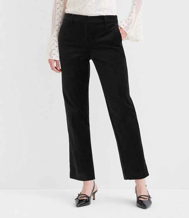 Petite Riviera Slim Pants in Velvet