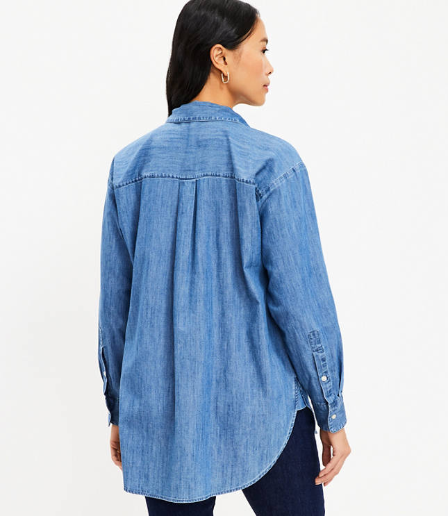 Chambray Oversized Everyday Shirt